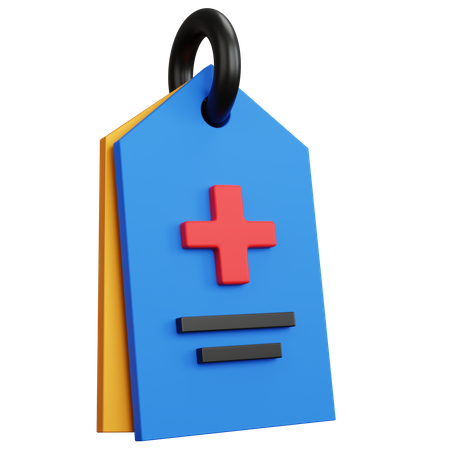 Etiqueta médica  3D Icon