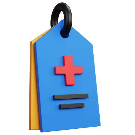 Etiqueta médica  3D Icon