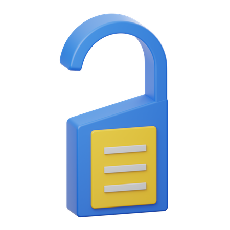 Etiqueta não perturbe  3D Icon