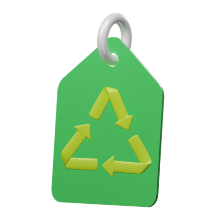 Etiqueta de reciclaje  3D Icon