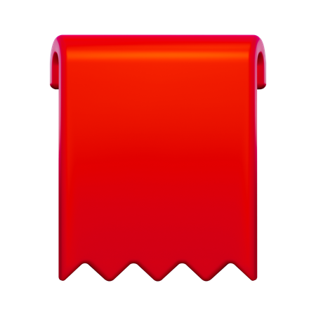 Etiqueta roja  3D Icon