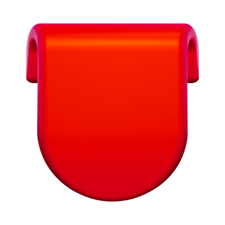 Etiqueta roja  3D Icon