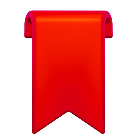 Etiqueta roja  3D Icon