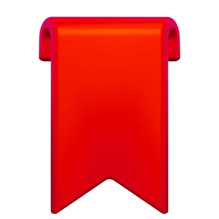 Etiqueta roja  3D Icon