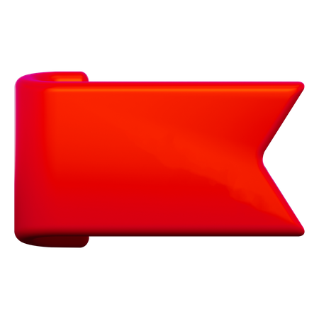 Etiqueta roja  3D Icon