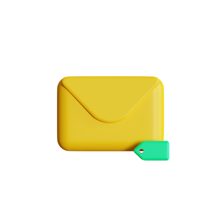 Etiquetar correo electrónico  3D Icon