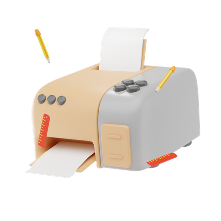 Impressora de etiquetas  3D Icon