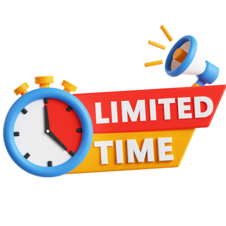 Étiquette à durée limitée  3D Icon