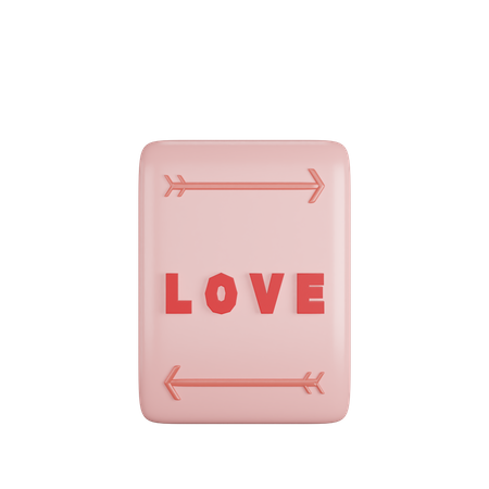 Étiquette d'amour  3D Icon