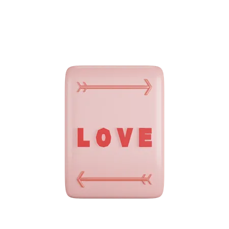 Étiquette d'amour  3D Icon