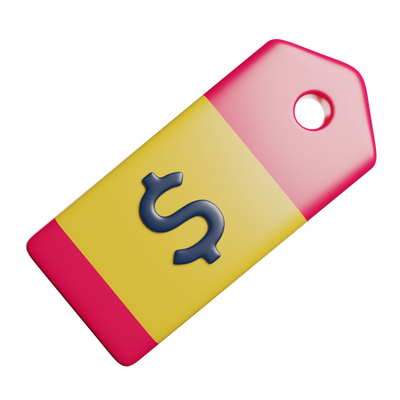 Étiquette de prix  3D Icon