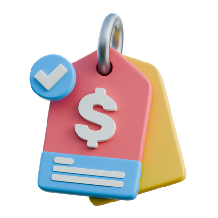 Étiquette de prix  3D Icon