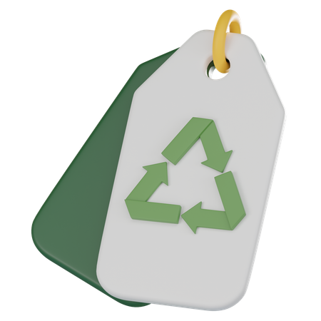 Étiquette de recyclage  3D Icon