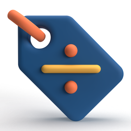 Étiquette de réduction  3D Icon