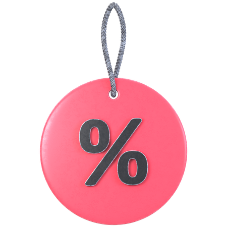 Étiquette de réduction  3D Icon