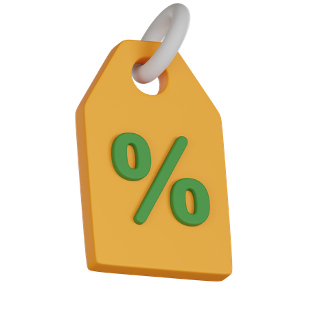 Étiquette de réduction  3D Icon