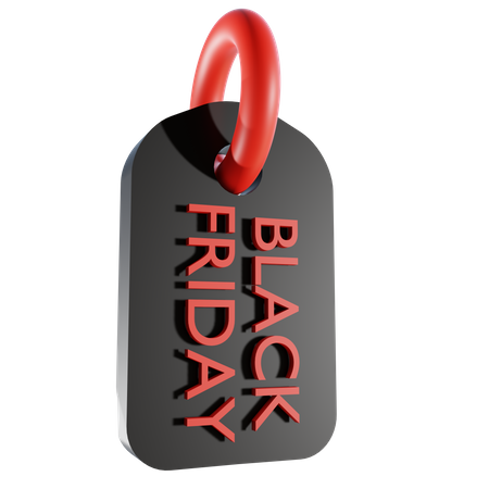 Étiquette du vendredi noir  3D Icon