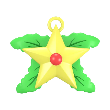 Étoile décorative  3D Icon