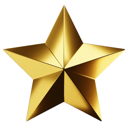 Étoile d'or  3D Icon