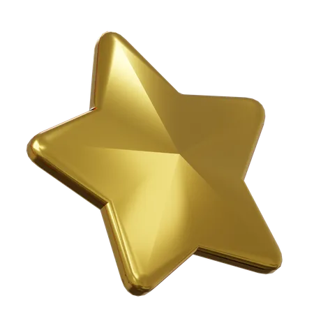 Étoile d'or  3D Icon