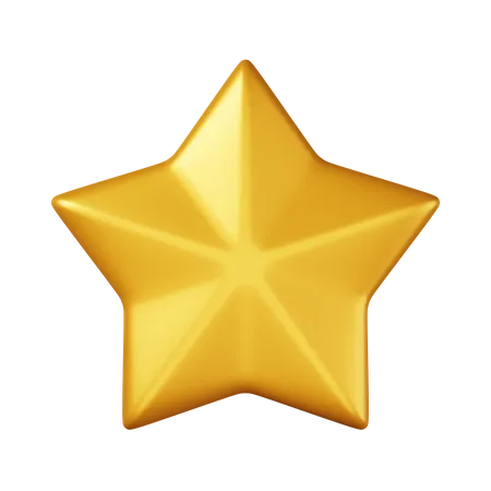 Étoile d'or  3D Icon