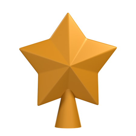 Étoile d'or  3D Icon