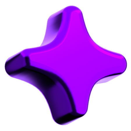 Forme abstraite d'étoile  3D Icon