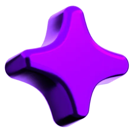 Forme abstraite d'étoile  3D Icon