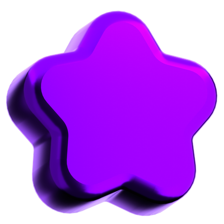 Forme abstraite d'étoile  3D Icon