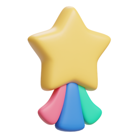 Étoile montante  3D Icon