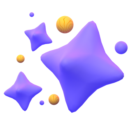 Étoiles  3D Icon