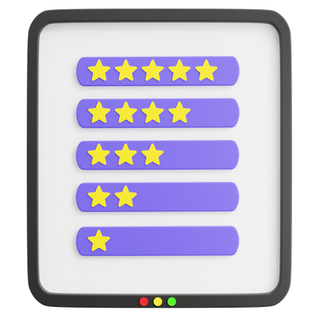 Étoiles de notation  3D Icon