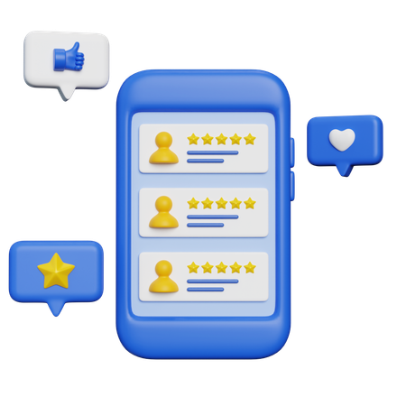 Étoiles de notation en ligne  3D Icon