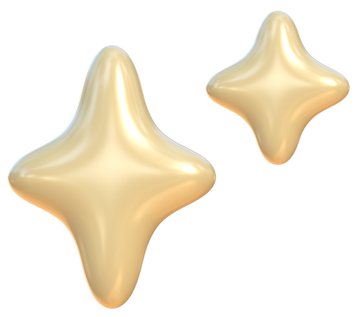Étoiles scintillantes  3D Icon