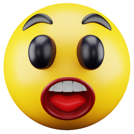 Emoji étonné  3D Icon