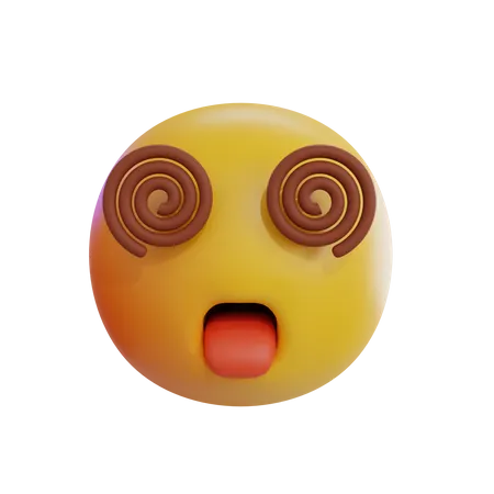 Emoji étourdi  3D Icon