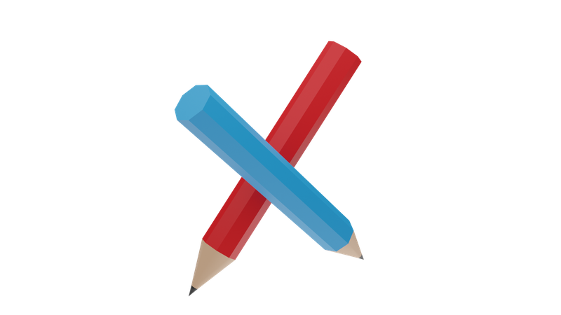 Crayon d'étude  3D Icon