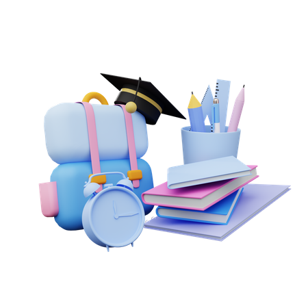 Étude de fin d'études  3D Illustration