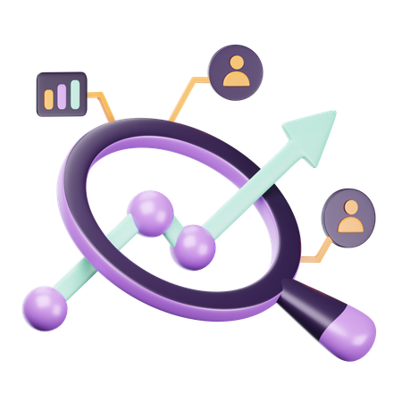 Étude de marché  3D Icon