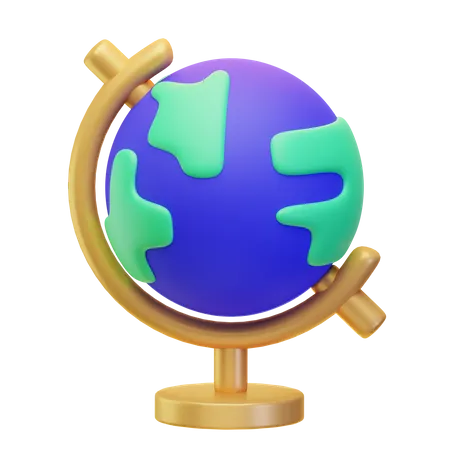 Globe d'étude  3D Icon