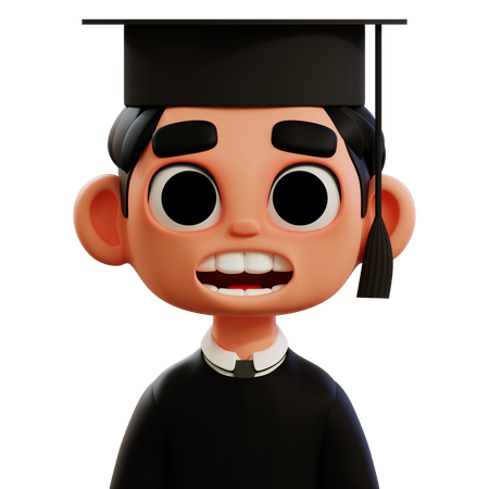 Étudiant diplomé  3D Icon