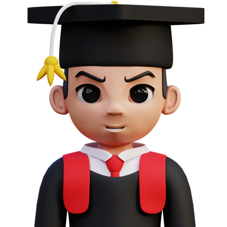 Étudiant diplomé  3D Icon