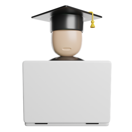 Étudiant diplomé  3D Icon