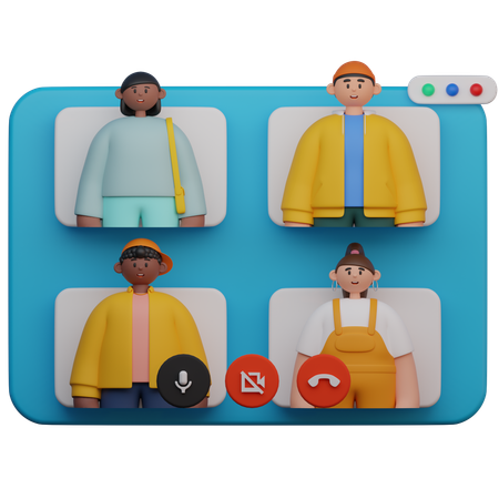 Étudiant faisant des études en ligne  3D Icon