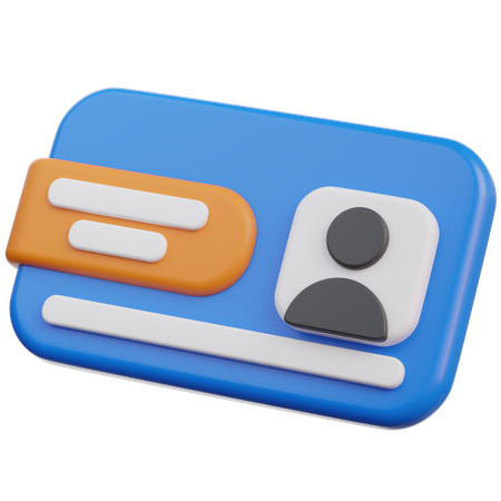 Carte d'étudiant  3D Icon