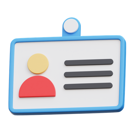Carte d'étudiant  3D Icon