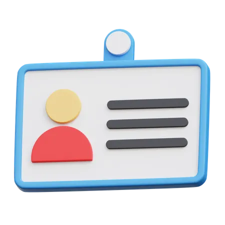 Carte d'étudiant  3D Icon