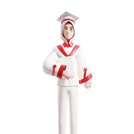 Étudiant indonésien  3D Illustration