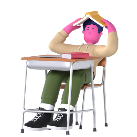 Étudiant paresseux  3D Icon