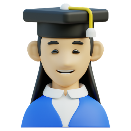 Étudiante  3D Icon